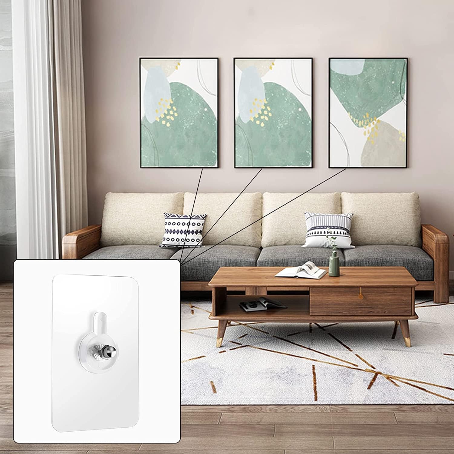 Self Adhesive Strong Screw Wall Hook Sticker
